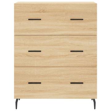 Highboard Sonoma Oak 69.5x34x180 cm Engineered Wood