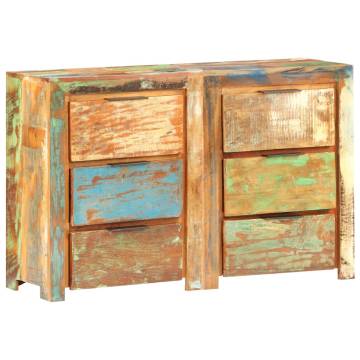 Drawer Cabinet 118x33x75 cm Solid Reclaimed Wood