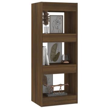 Book Cabinet/Room Divider Brown Oak 40x30x103 cm Engineered Wood