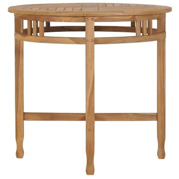 Dining Table ? 80 cm Solid Teak Wood