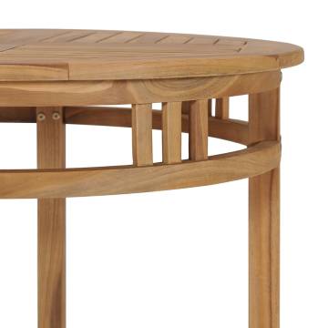 Dining Table ? 80 cm Solid Teak Wood