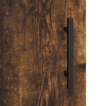 Wall Mounted Cabinets 2 pcs Smoked Oak 69.5x34x90 cm