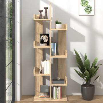 Book Cabinet Sonoma Oak 48x25.5x140 cm Engineered Wood