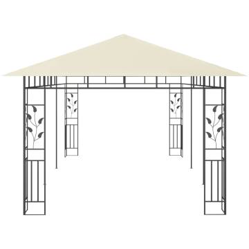 Gazebo with Mosquito Net 6x3x2.73 m Cream