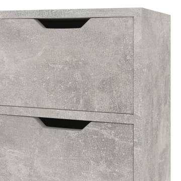 Sideboard Concrete Grey 90x30x72 cm Engineered Wood