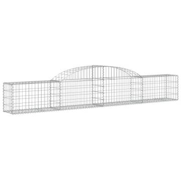 Arched Gabion Basket 300x30x40/60 cm Galvanised Iron