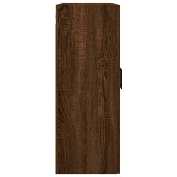 Wall Mounted Cabinets 2 pcs Brown Oak 69.5x34x90 cm