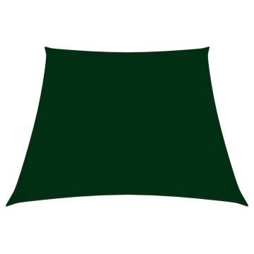 Sunshade Sail Oxford Fabric Trapezium 2/4x3 m Dark Green