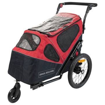 Animal Boulevard 2-in-1 Pet Bike Trailer M 123x57x77 cm