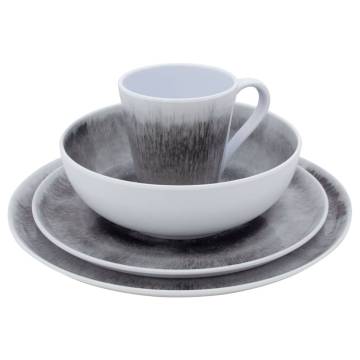 Eurotrail 16 Piece Tableware Set Nebu Grey