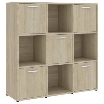 Book Cabinet Sonoma Oak 90x30x90 cm Engineered Wood