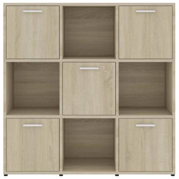 Book Cabinet Sonoma Oak 90x30x90 cm Engineered Wood