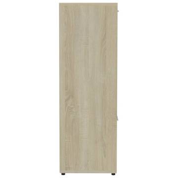 Book Cabinet Sonoma Oak 90x30x90 cm Engineered Wood