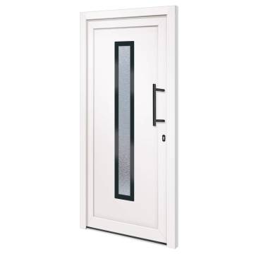 Front Door White 98x208 cm PVC