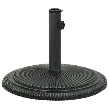 Umbrella Base Green 45x45x30 cm Cast Iron