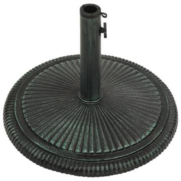 Umbrella Base Green 45x45x30 cm Cast Iron