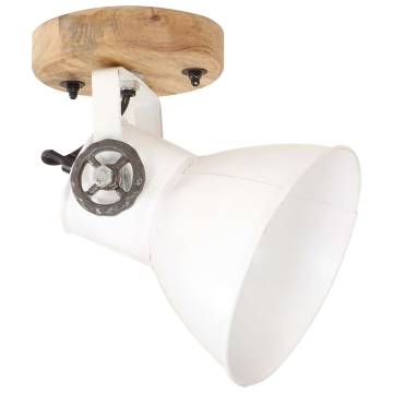 Industrial Wall/Ceiling Lamps 2 pcs White 20x25 cm E27