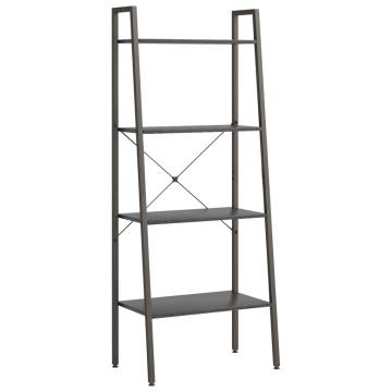 4-Tier Standing Shelf Black 56x35x140 cm