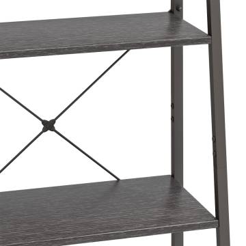 4-Tier Standing Shelf Black 56x35x140 cm