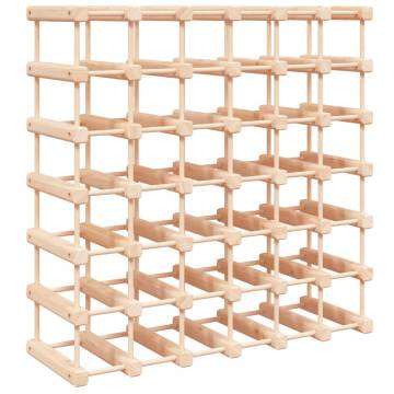 Wine Rack for 42 Bottles 68.5x23x68.5 cm Solid Wood Pine