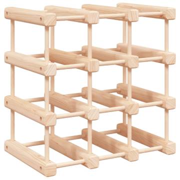 Wine Rack for 12 Bottles 36x23x36 cm Solid Wood Pine