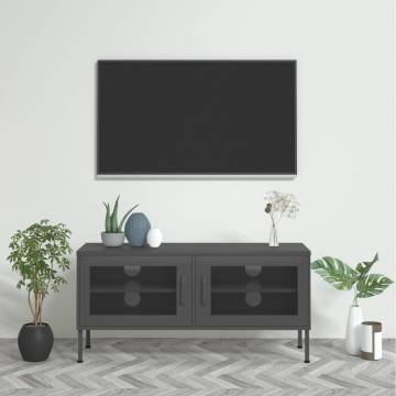 TV Cabinet Anthracite 105x35x50 cm Steel