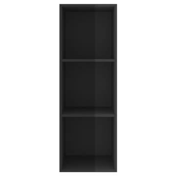 Wall-mounted TV Cabinet High Gloss Black 37x37x107 cm Engineered Wood