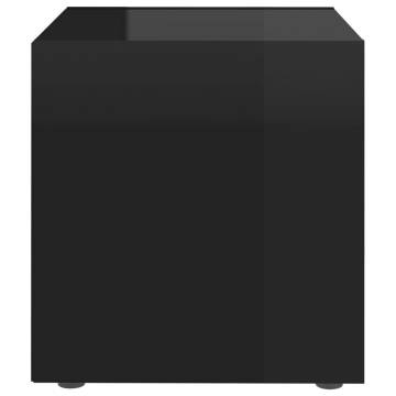 TV Cabinets 4 pcs High Gloss Black 37x35x37 cm Engineered Wood