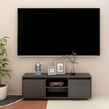 TV Cabinet Grey 110x30x40 cm Solid Pinewood