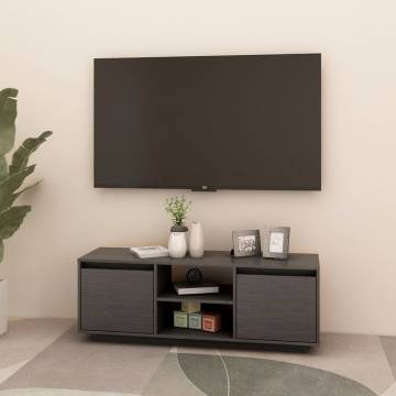 TV Cabinet Grey 110x30x40 cm Solid Pinewood