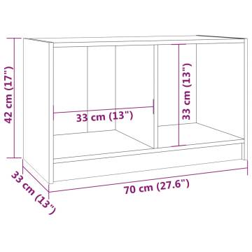 TV Cabinet 70x33x42 cm Solid Pinewood