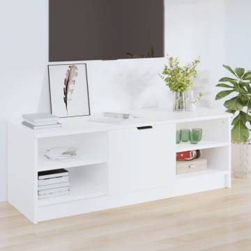 TV Cabinet White 102x35.5x36.5 cm Engineered Wood