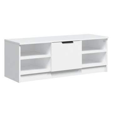 TV Cabinet White 102x35.5x36.5 cm Engineered Wood