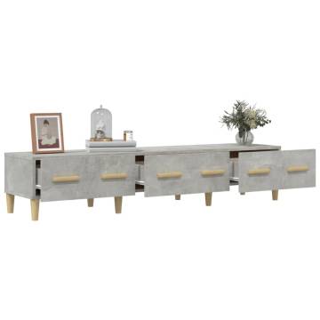 TV Cabinet Concrete Grey 150x34.5x30 cm Engineered Wood