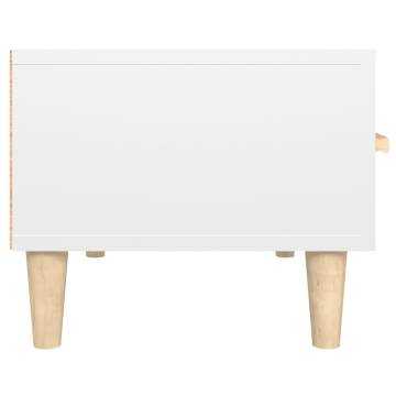 TV Cabinet High Gloss White 150x34.5x30 cm Engineered Wood