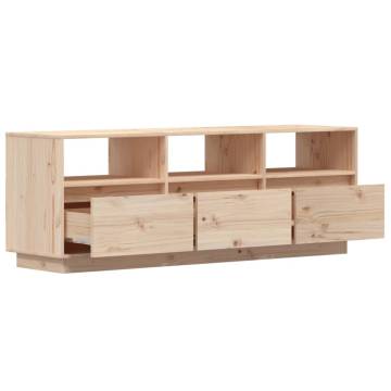 TV Cabinet 140x37x50 cm Solid Wood Pine