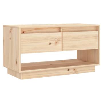 TV Cabinet 74x34x40 cm Solid Wood Pine