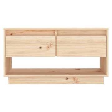 TV Cabinet 74x34x40 cm Solid Wood Pine