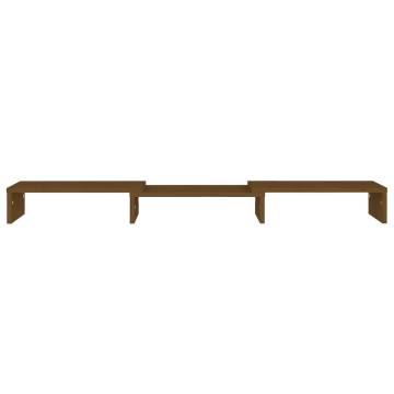 Monitor Stand Honey Brown 80x24x10.5 cm Solid Wood Pine