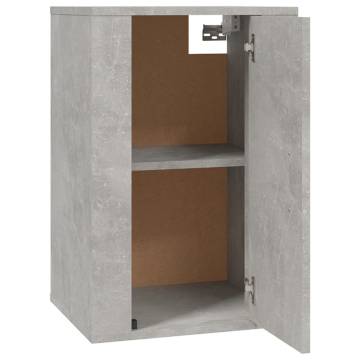 Wall Mounted TV Cabinet Concrete Grey 40x34.5x60 cm