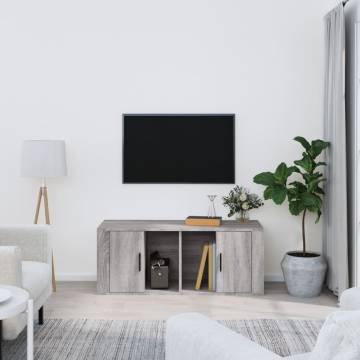 TV Cabinet Grey Sonoma 100x35x40 cm Engineered Wood