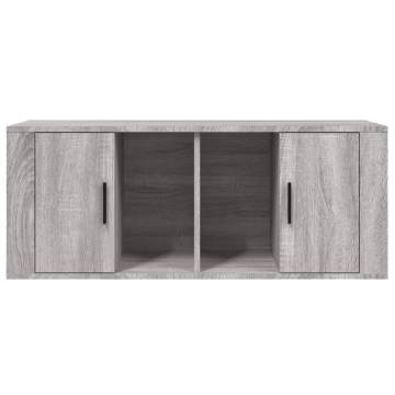 TV Cabinet Grey Sonoma 100x35x40 cm Engineered Wood