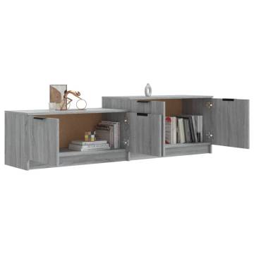 TV Cabinet Grey Sonoma 158.5x36x45 cm Engineered Wood