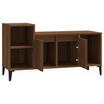 TV Cabinet Brown Oak 100x35x55 cm Engineered Wood