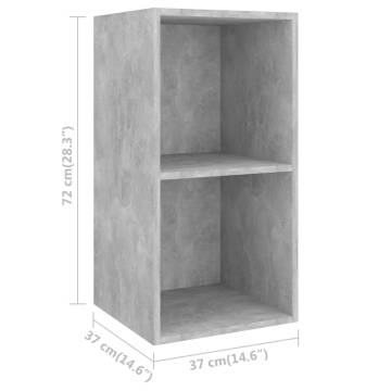 Wall-mounted TV Cabinets 4 pcs Concrete Grey Engineered Wood