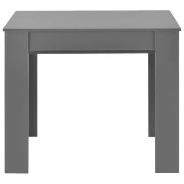 Extendable Dining Table High Gloss Grey 175x90x75 cm