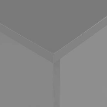 Extendable Dining Table High Gloss Grey 175x90x75 cm