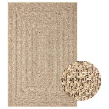 Rug 120x170 cm Jute Look Indoor and Outdoor