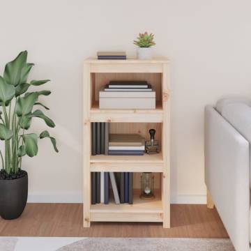 Book Cabinet 50x35x97 cm Solid Wood Pine