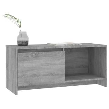 TV Cabinet Grey Sonoma 90x35x40 cm Engineered Wood